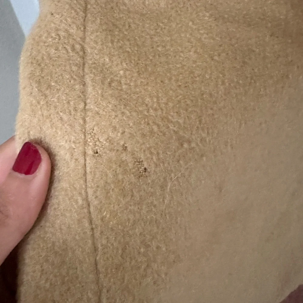 Vintage 90s Camel Hair Wool Tan Coat - Picture 7 of 14